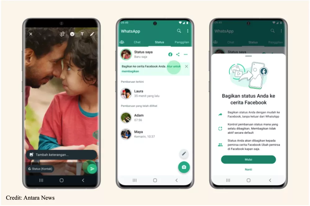 WhatsApp Bikin Terobosan: Sekarang Bisa Share Status Langsung ke Instagram, Ini Caranya