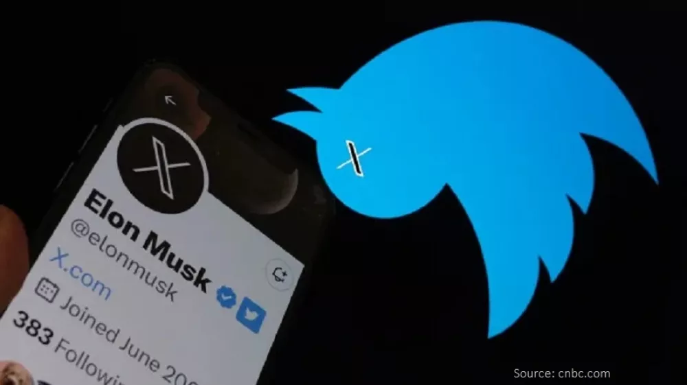 Logo X Resmi Gantikan Burung Terkenal Twitter