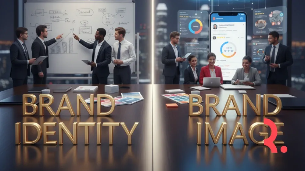 brand identity vs brand image