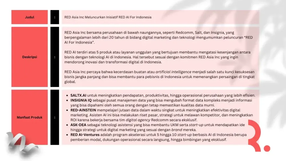 draf implementasi informasi ke dalam press release